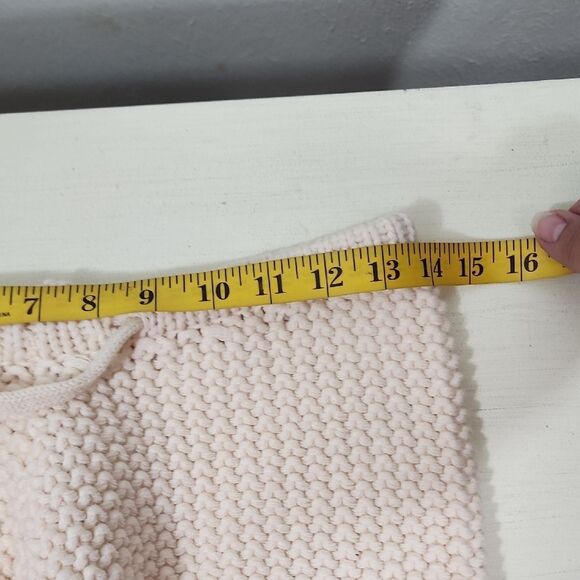 Cream Knit Boho Beachy Women's Shorts With Drawstring Size S/M NWT - Picture 5 of 6